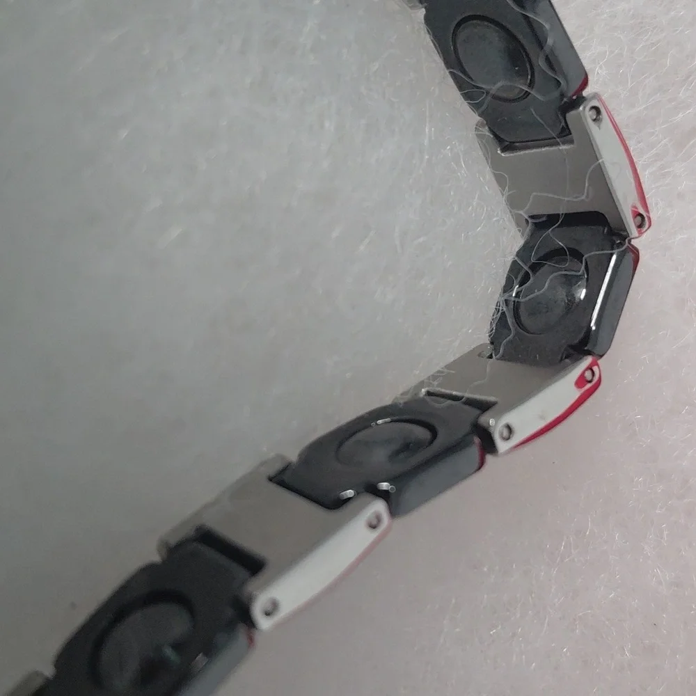 Black Tuscany and Stainless Steel Men's Bracelet
